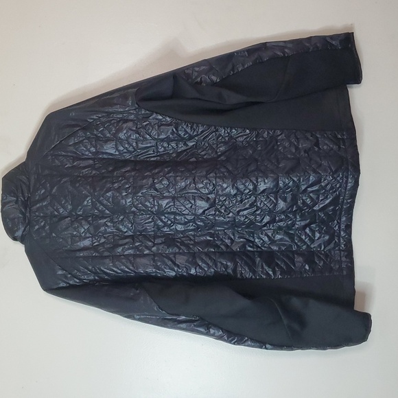 Mens Obermeyer Black Lightweight Puffer Coat Size Extra Large Stretch Panels - Picture 11 of 14